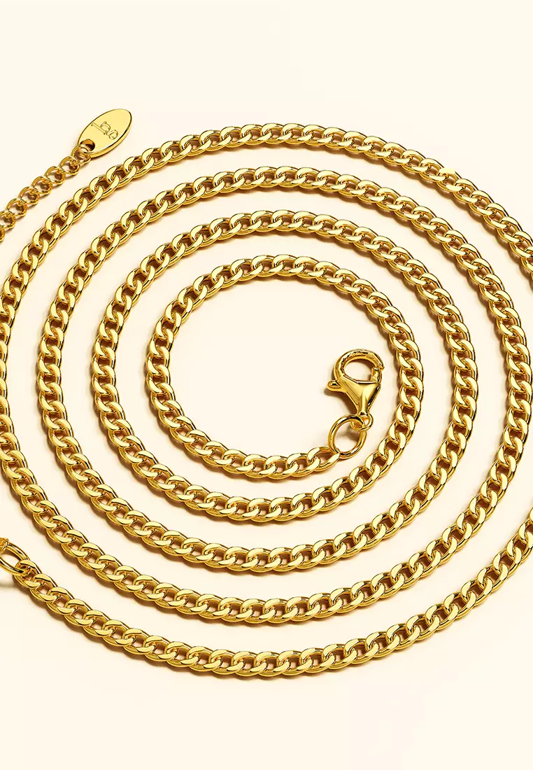 Estelle Chain Link Gold Plated Necklace