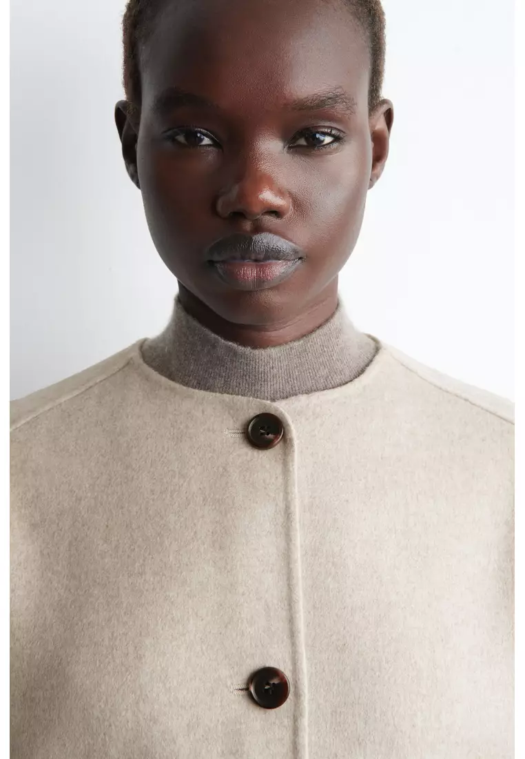 DOUBLE-FACED WOOL BOMBER JACKET