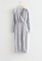 & Other Stories silver Fitted Wrap Midi Dress 0822CAA6022789GS_4
