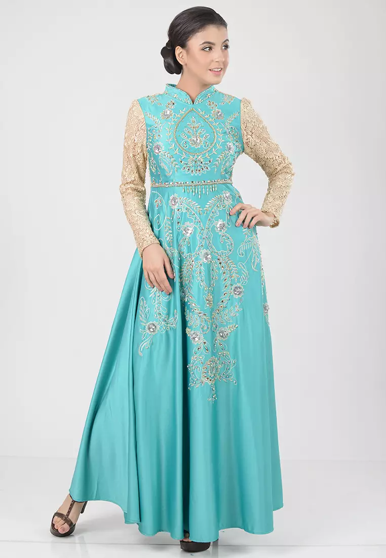 Bibiq Gamis Brokat Satin