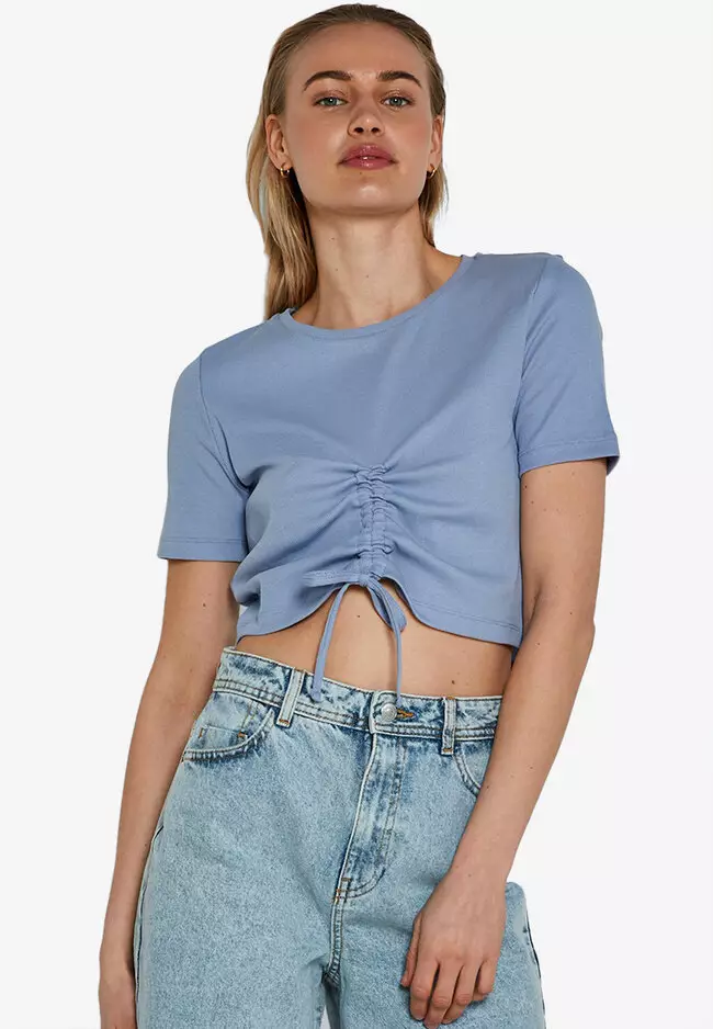 Short Sleeved Ruched Top