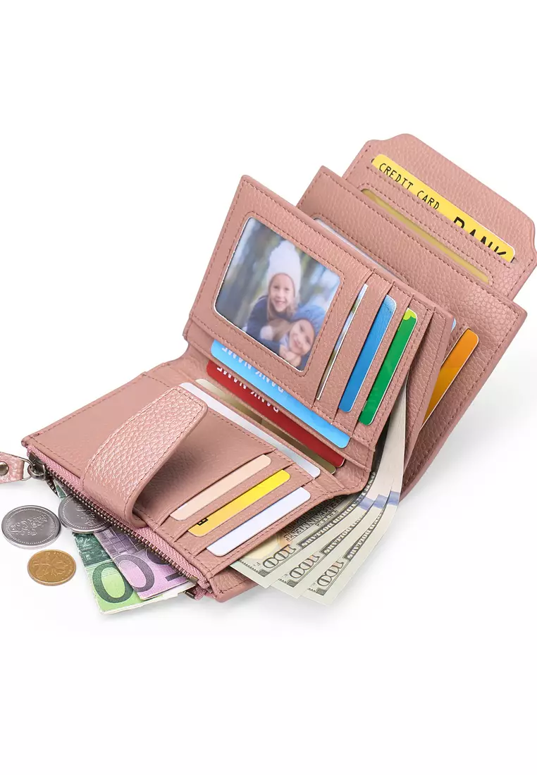 VANSA Pebbled Cow Leathers Short Wallet VBW-Wt5191