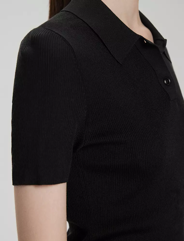 Short sleeves Pullovers Knitted sweaters