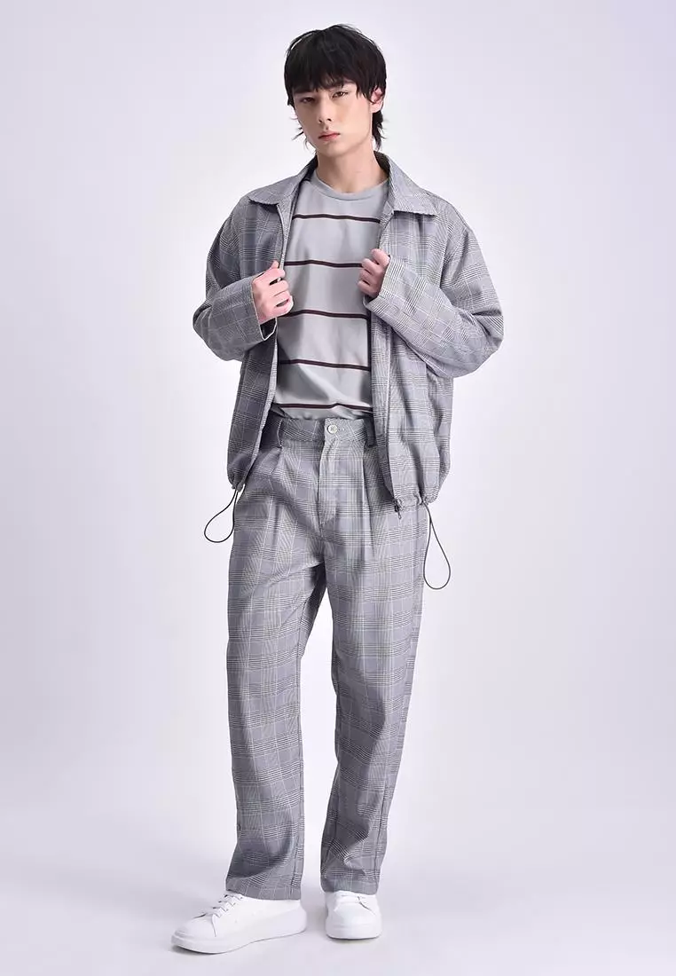 Bench x Kim Soo Hyun Men's Plaid Jacket