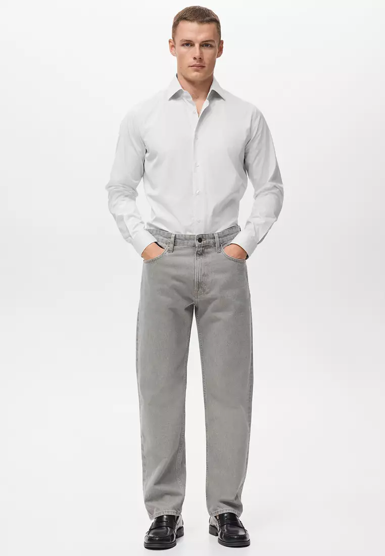 100% Cotton Striped Slim-Fit Shirt