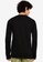 UniqTee black Crew Neck Long Sleeve T-Shirt With Side Label 378AFAA6461050GS_1