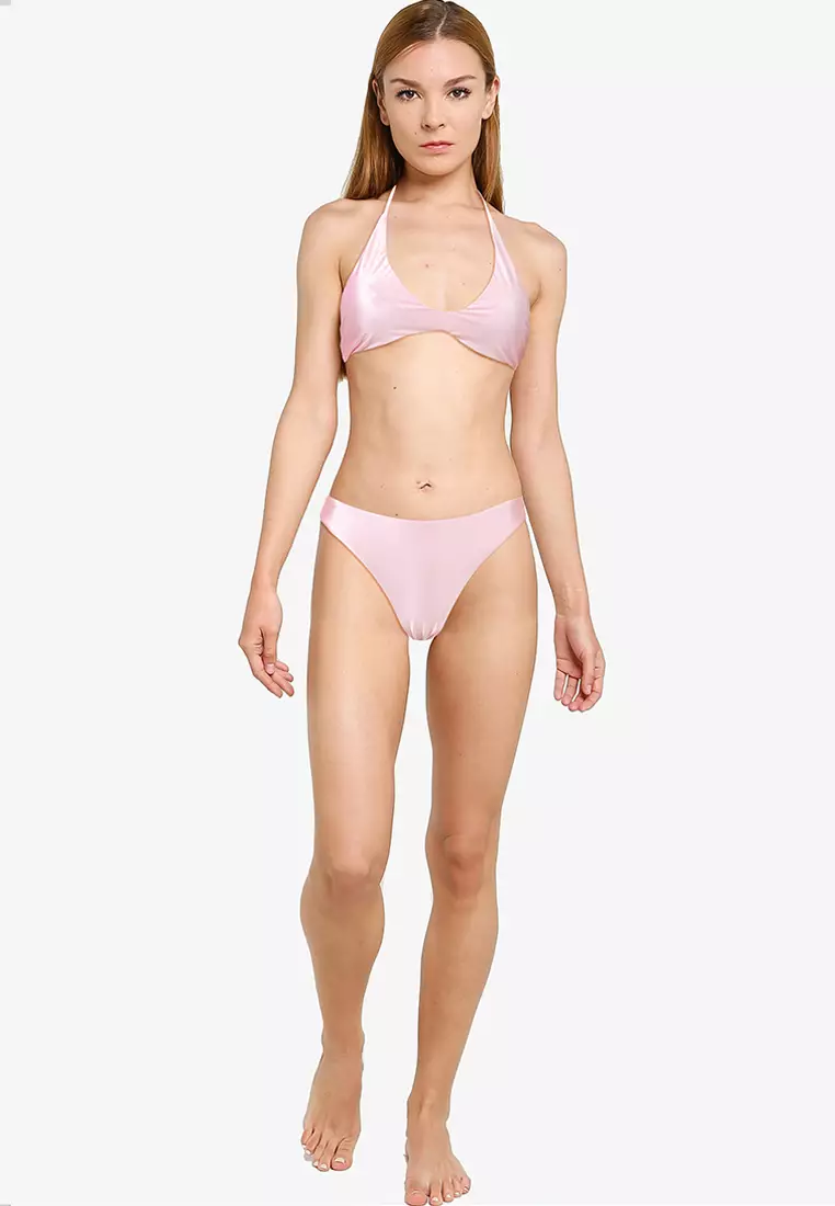 Scoop Neck Halter Bikini Top