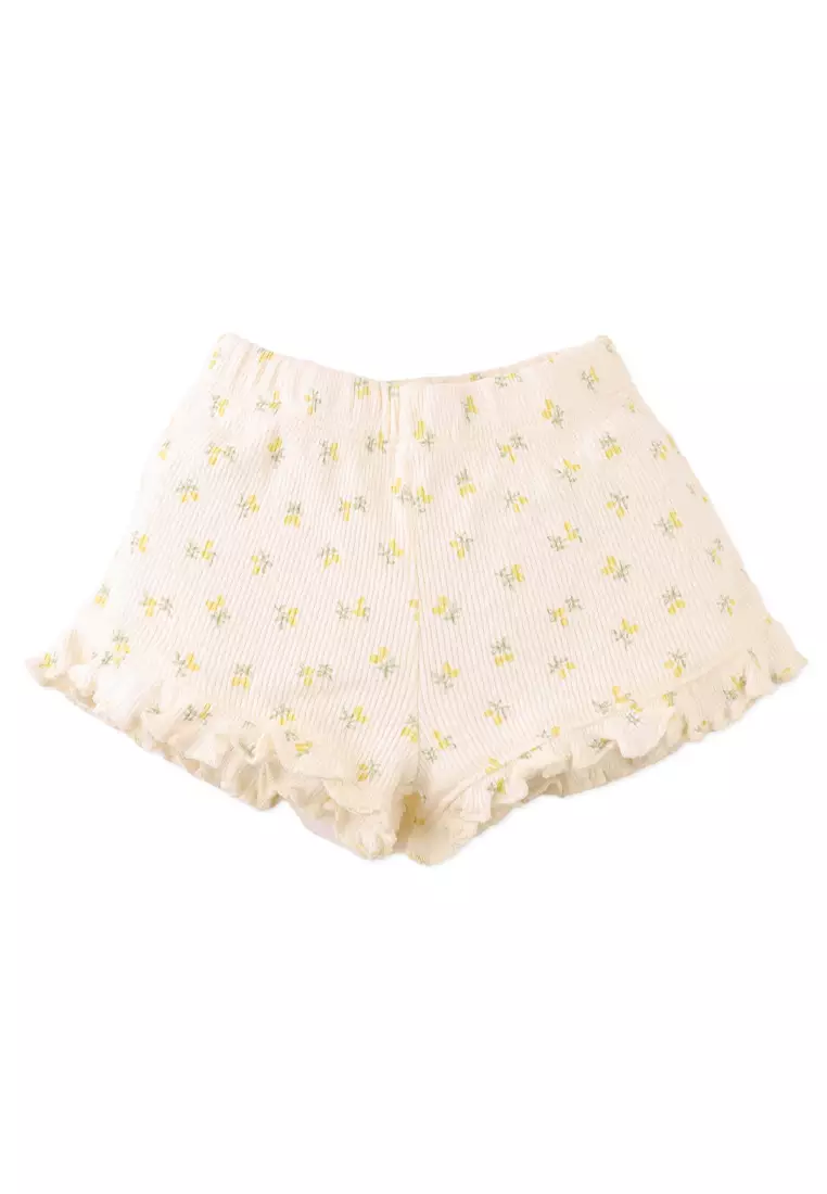 Baby Mikey Pointelle Rib Top And Shorts Set