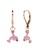 Her Jewellery gold Dolphin Hoop Earrings (Light Pink, Rose Gold ) - Made with Swarovski Crystals 3A34FAC053D568GS_2