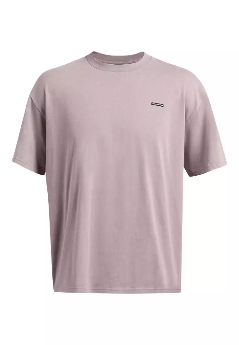 Under Armour Men's UA Heavyweight Oversized Logo Wash Short Sleeve