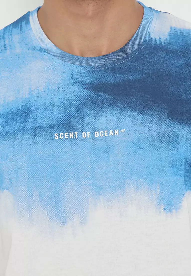 T-Shirt D&F Scent Of Ocean White