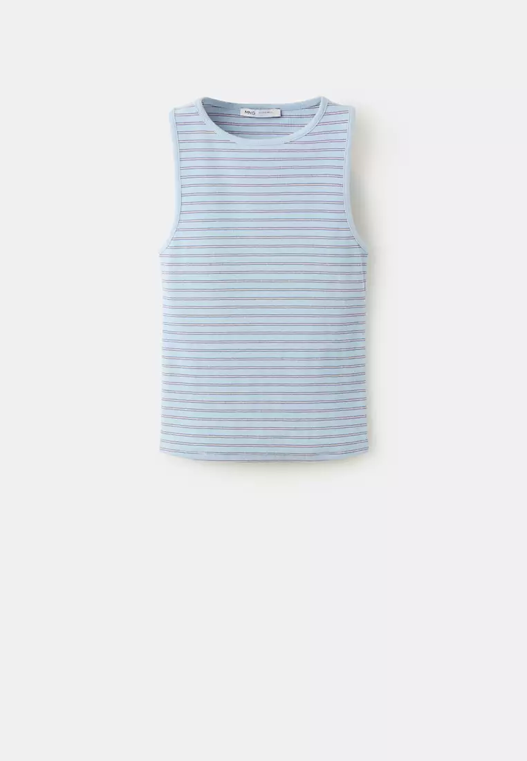 Ribbed Cotton-Blend Top