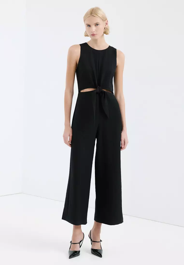 Cut-Out Jumpsuit With Knot