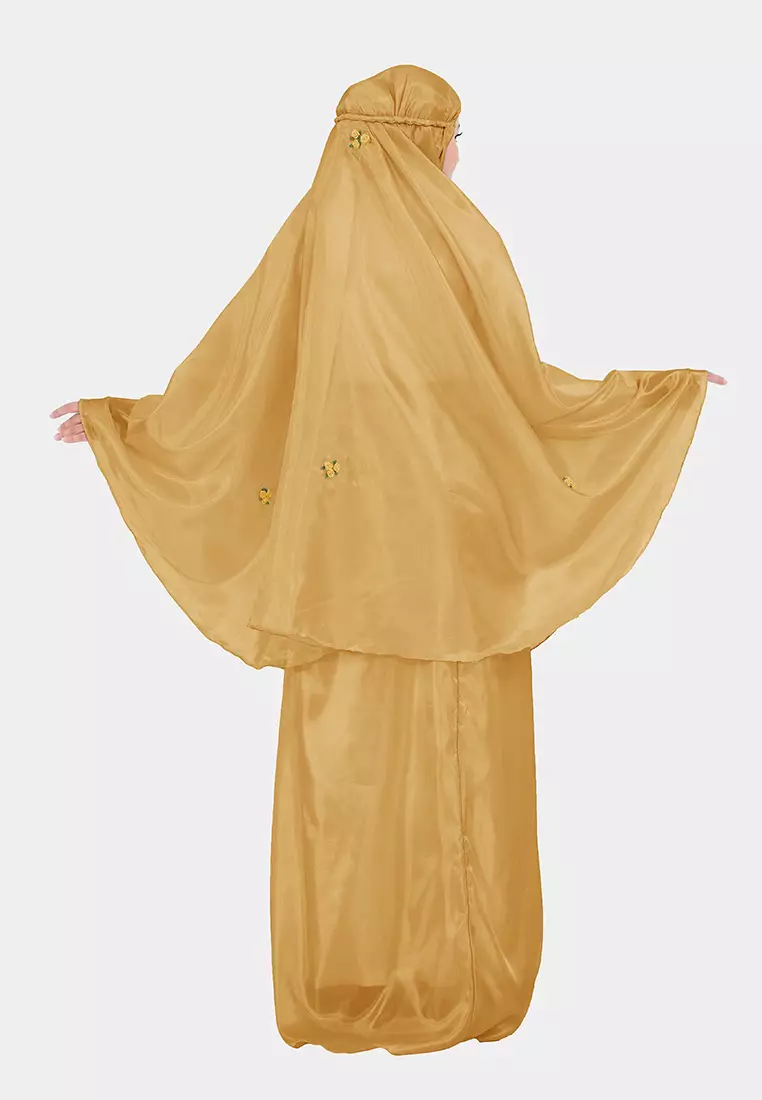 Cotton Bee - Mukena Traveling Syamma Sulam Pouch Mika Prayer Set