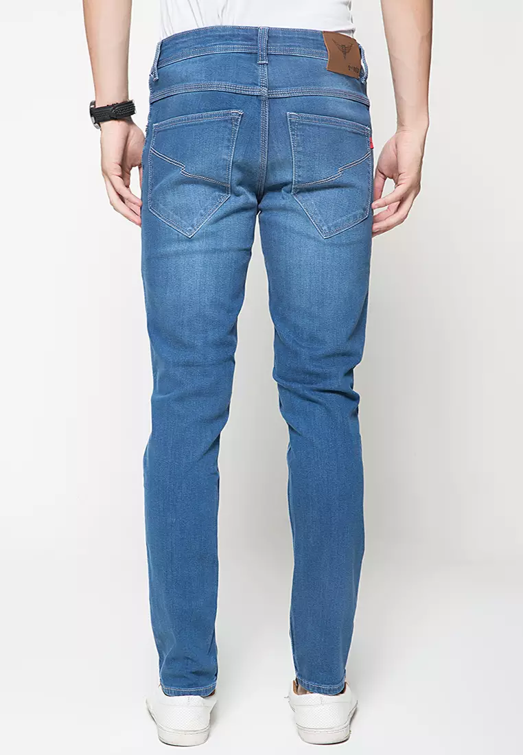 2Nd Red Jeans Slim Fit Pria Premium ZA236