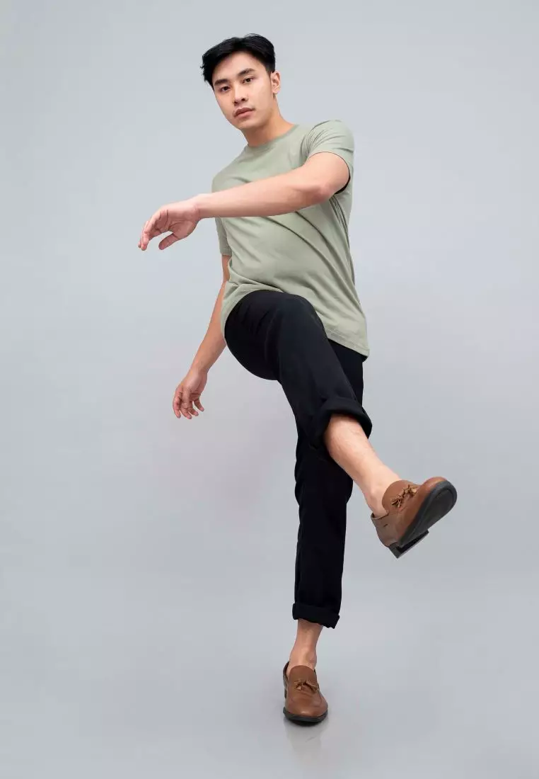 Houseofcuff T-shirt Kaos Polos Pendek Sage Green Tersedia Size S - 4XL