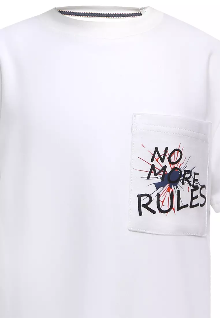 Qna Boy Cleosa T-shirt Pendek Anak Putih