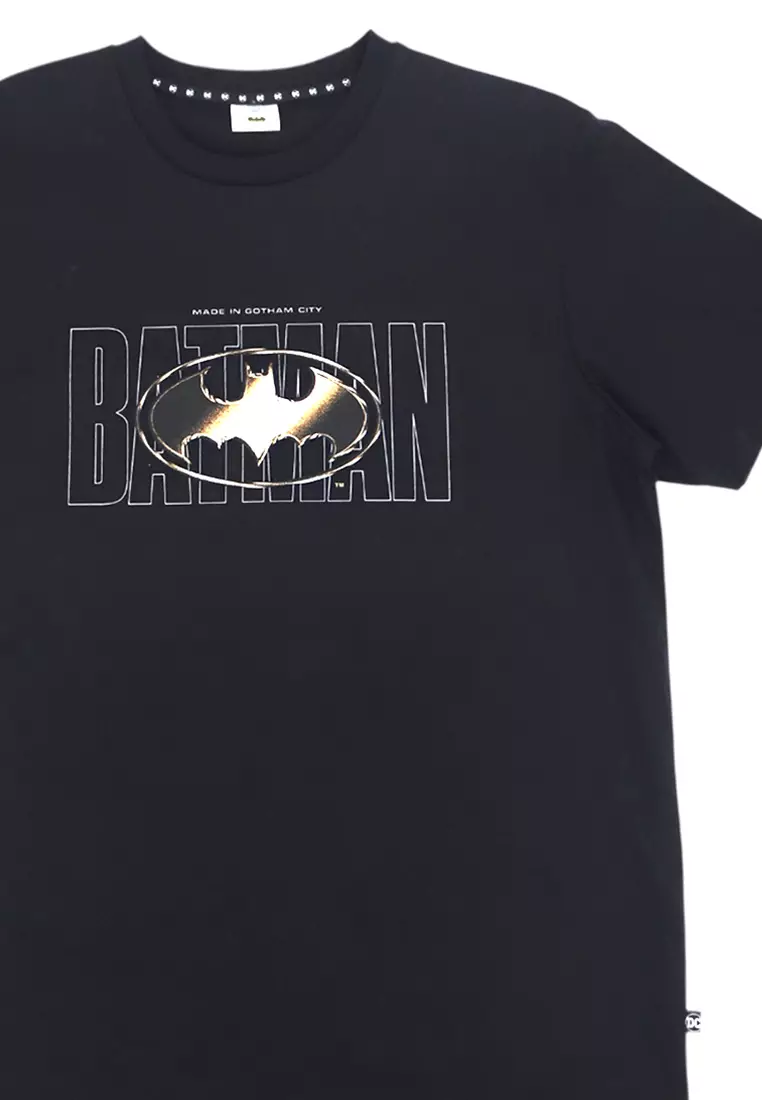 Mens Licensed Graphic T-Shirt Metallic Gold Logo