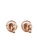 Her Jewellery gold Knob Earrings (Rose Gold) - Made with premium grade crystals from Austria 62EFBACE331180GS_4
