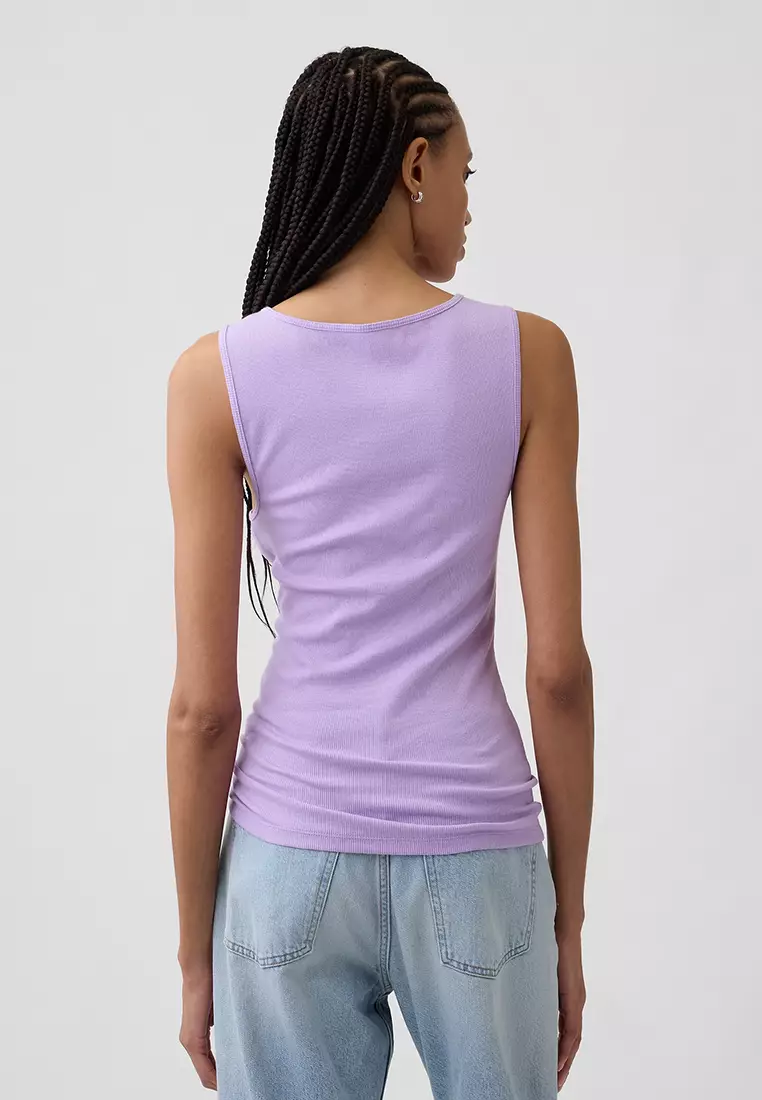 Ribbed Logo Tank Top