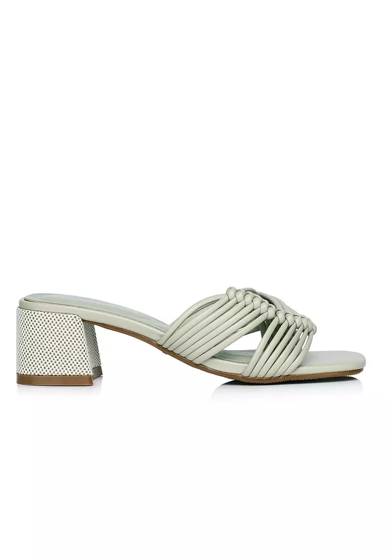 Discount on Milliot & Co.  shoes - SKU: Aisha Open Toe Knotted Heels