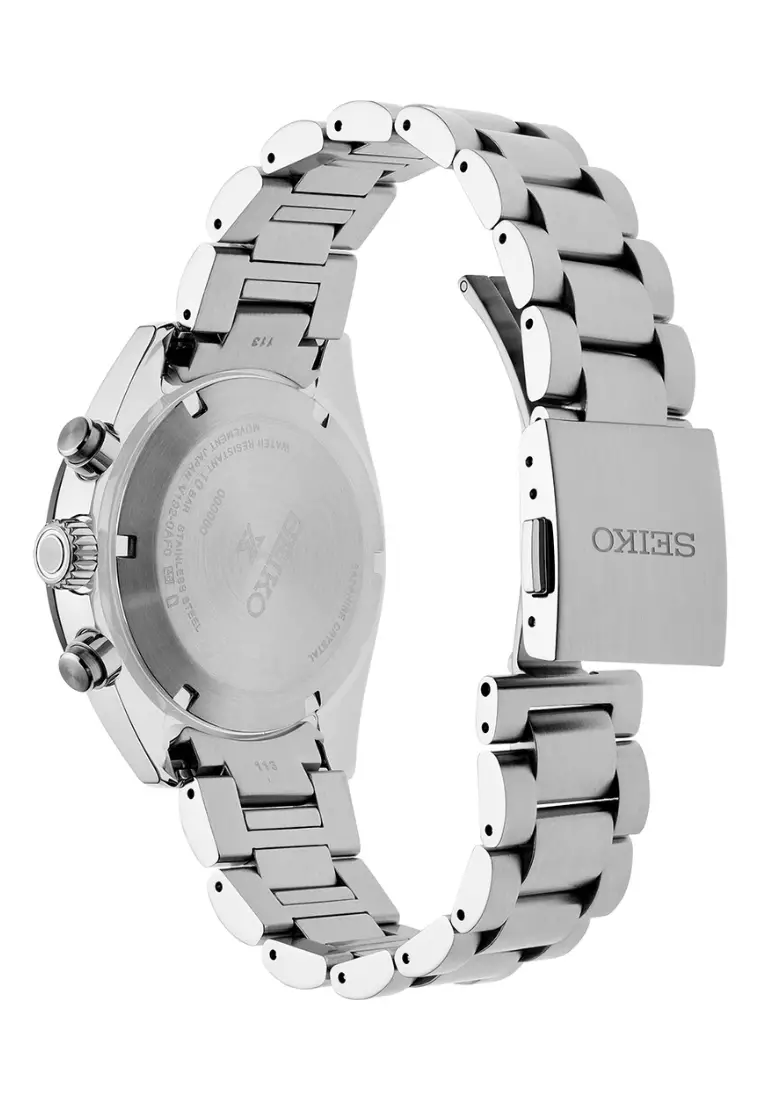 Seiko Prospex Speedtimer 1969 Re-Creation White Dial Stainless Steel Band Chronograph Solar Watch SSC813P1