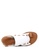 Rag & CO. 白色 Rag & Co 女士褐色绒面条带平底凉鞋 49B72SH7D969B5GS_6