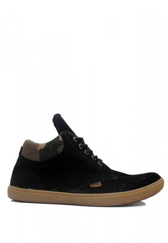 D-Island Shoes Kets High Loafers Classic Suede Black