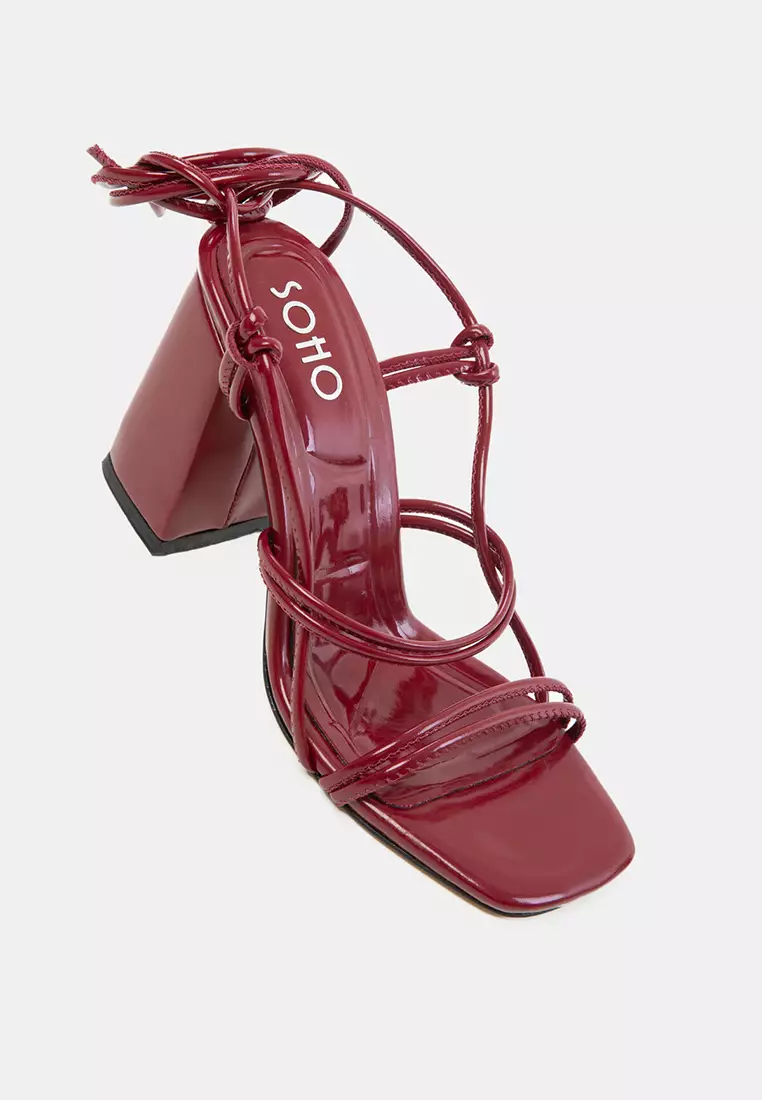 Strappy Block Heel Shoes