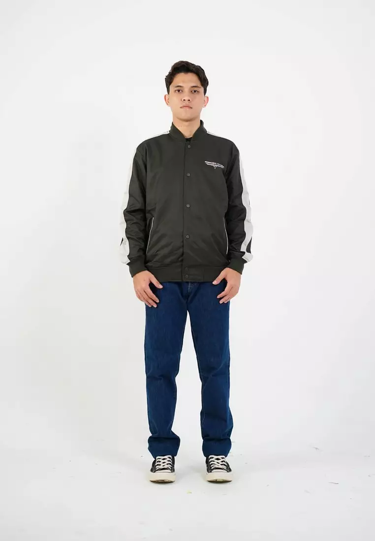 Greenlight Voyager Men's Bomber Jacket Regular Fit Taslan Kanji OL-C020225