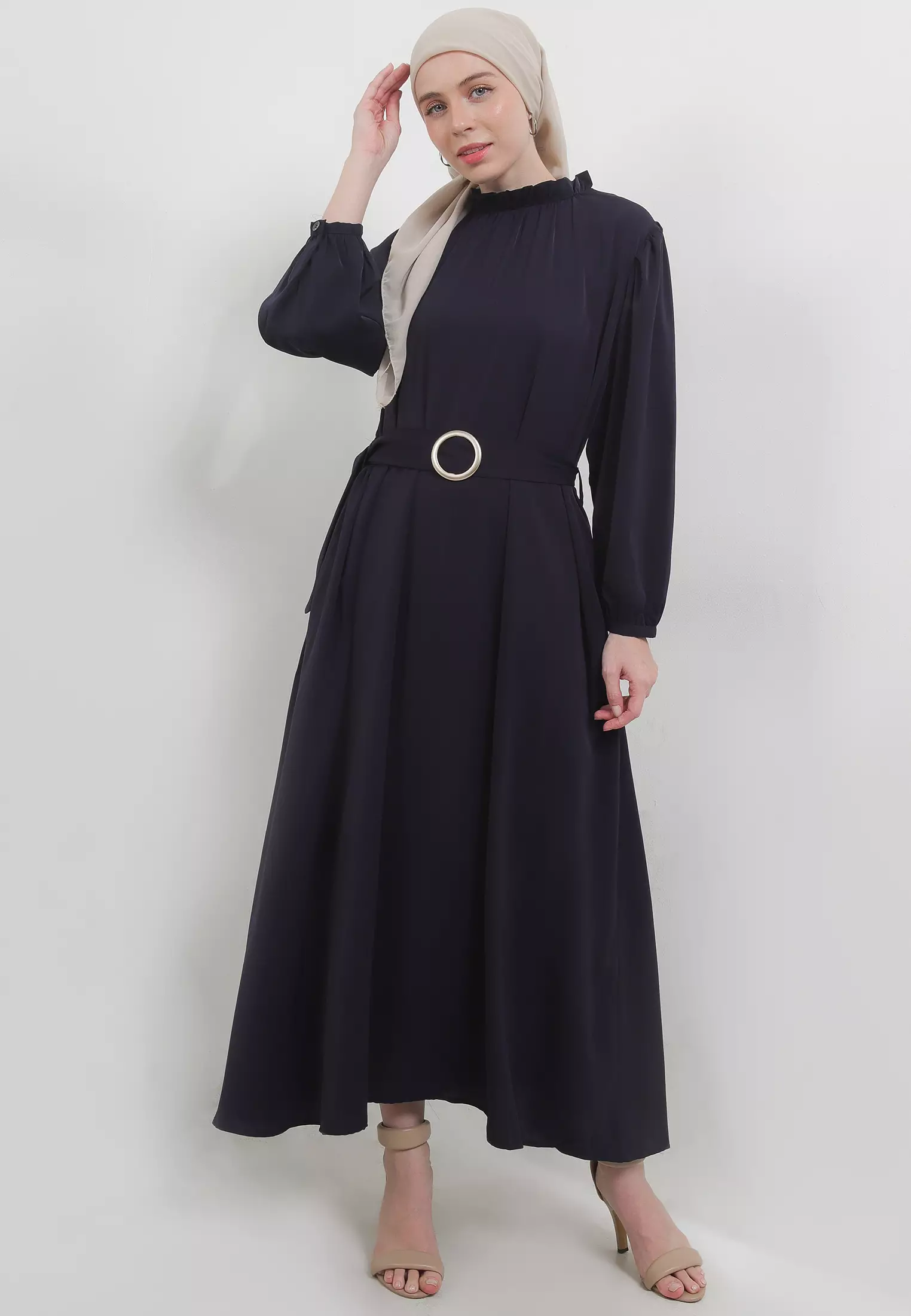 MFMW Mabella Dress Gamis Navy