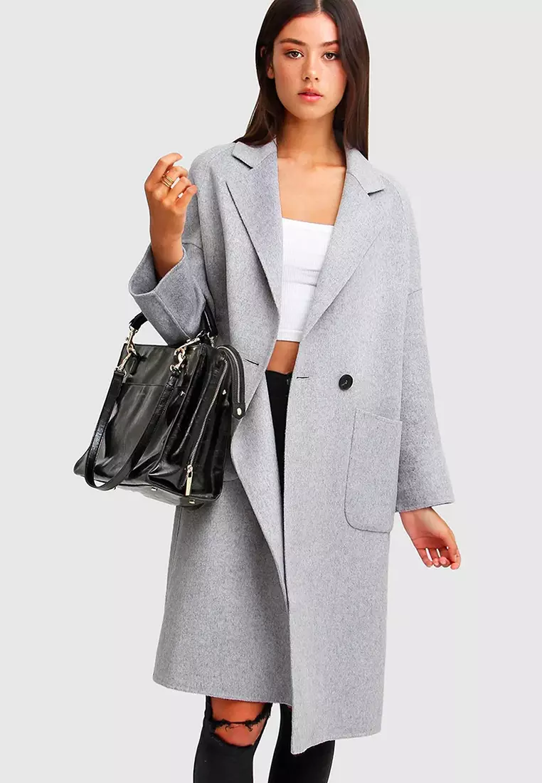 Publisher Double-Breasted Wool Blend Coat