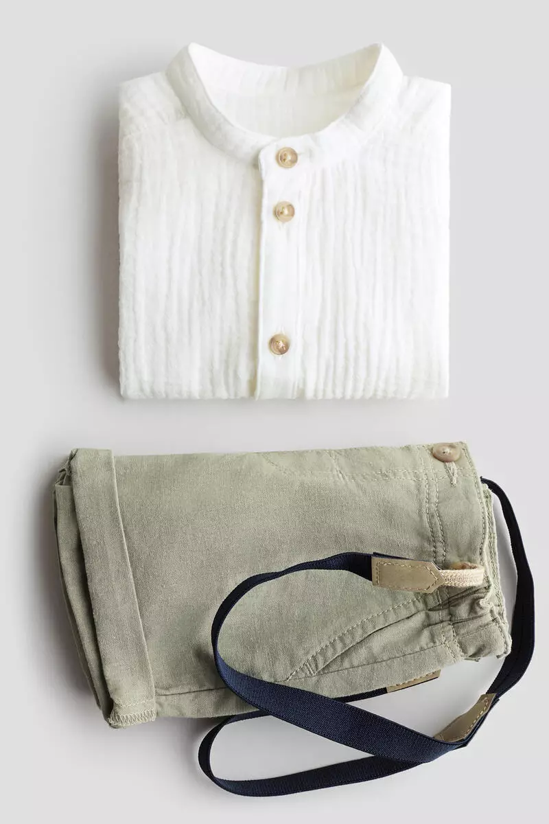 2-piece set with braces