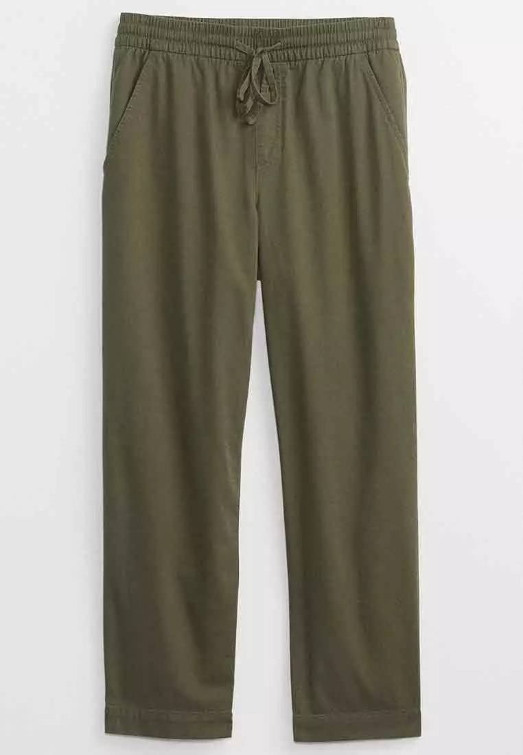 Easy Straight Pull-On Pants With Washwell