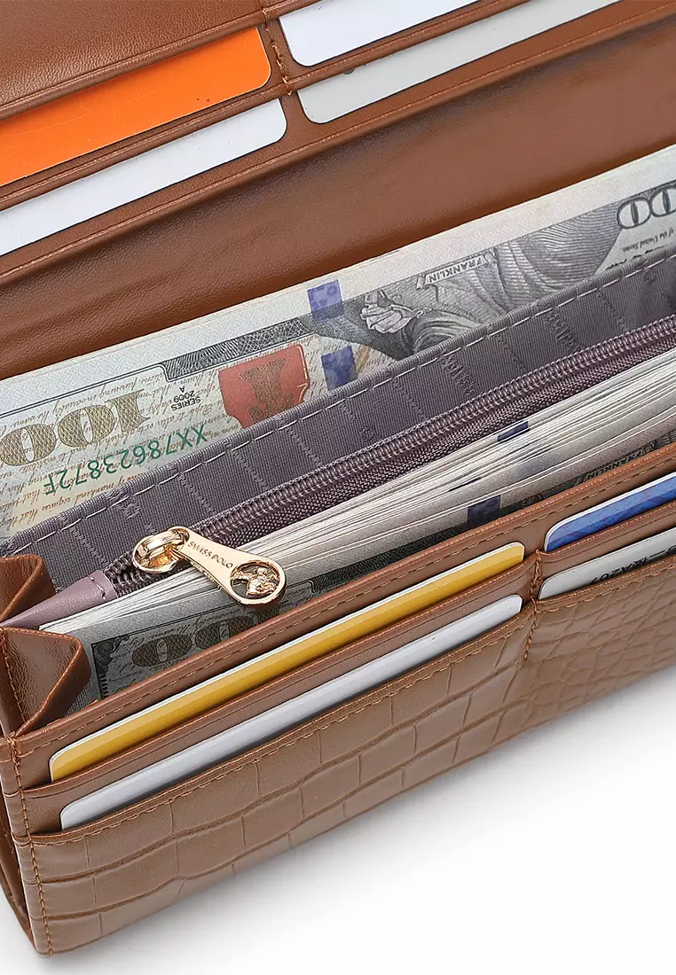 Women's Long Purse / Wallet (長錢包) - 棕色