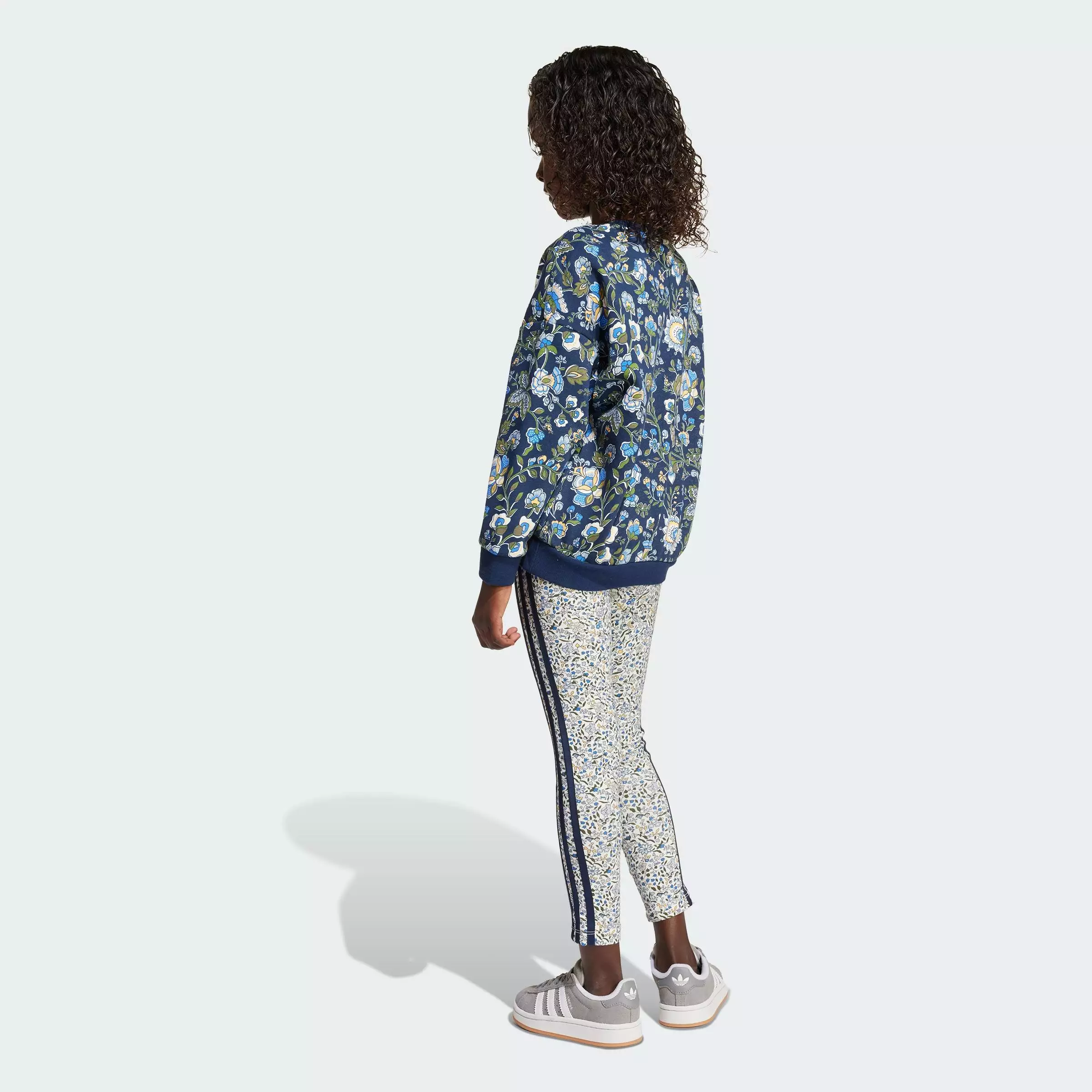 Lifestyle Originals X Liberty London Crew Leggings Set Kids Women Blue JV7804
