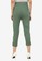 ZALORA WORK green Button Detail Rolled Up Pants C143DAA173A1FAGS_2