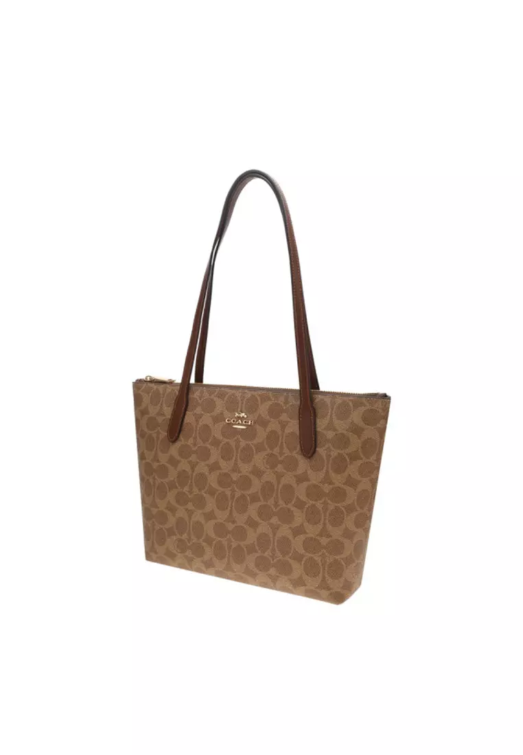 Fiona Zip Tote Bag In Signature Canvas CBT18