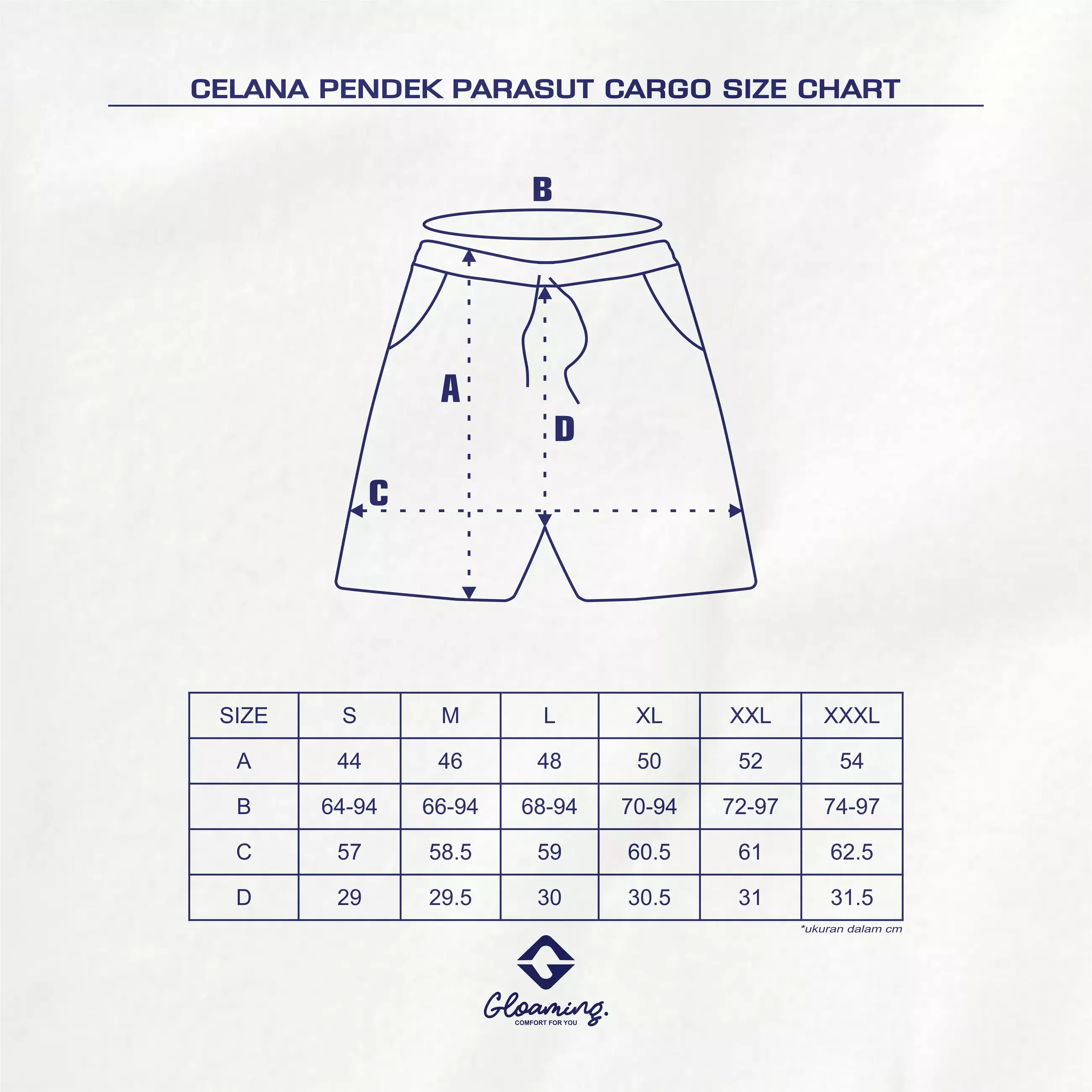 Cargo Boardshort Black Celana Pendek Basic Shorts