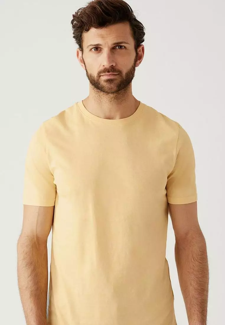 marks and spencer mens yellow shirts