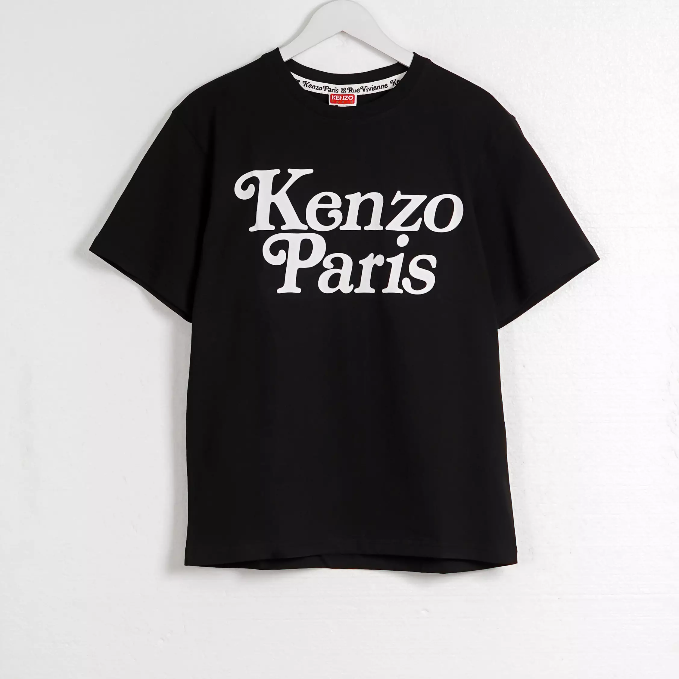 Kaos KENZO PARIS 24 KP TEXT WHITE BLACK Tshirt 100% ORIGINAL