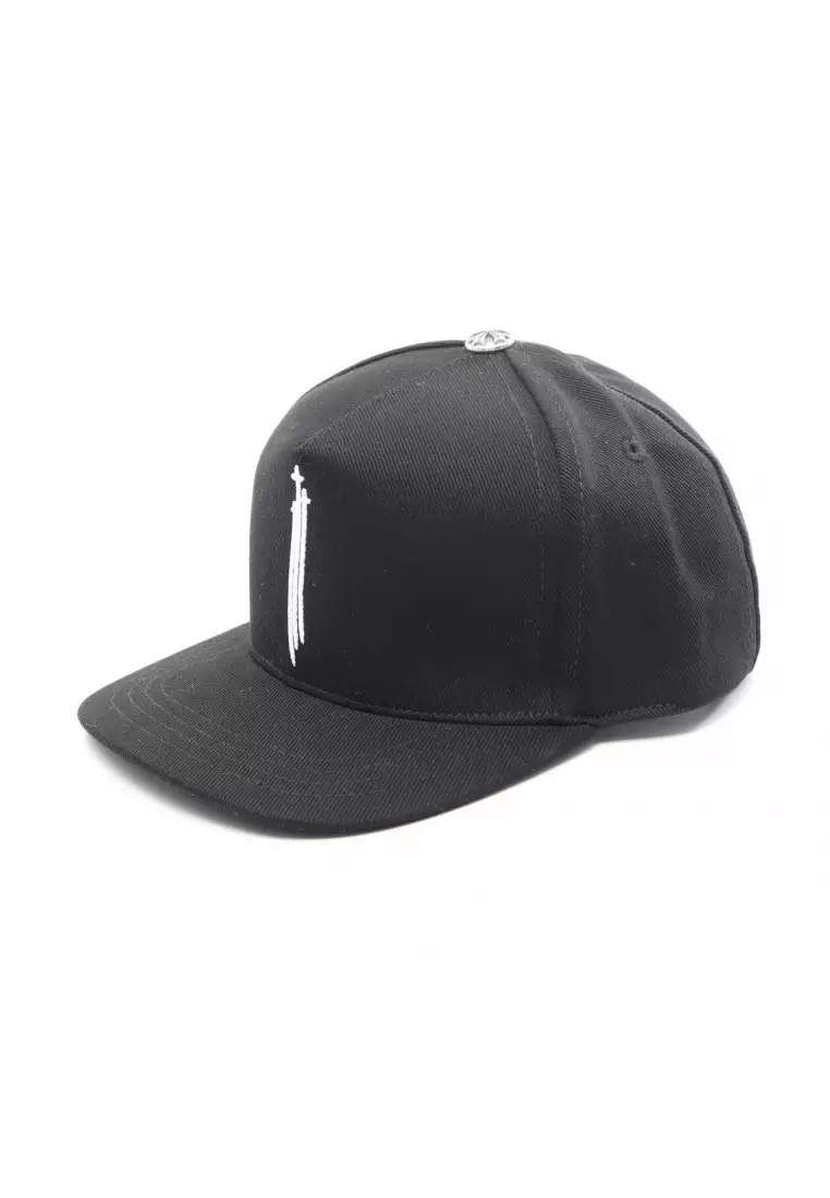 Chrome Hearts Pre-Loved Chrome Hearts RS 3 Cross cap cotton black