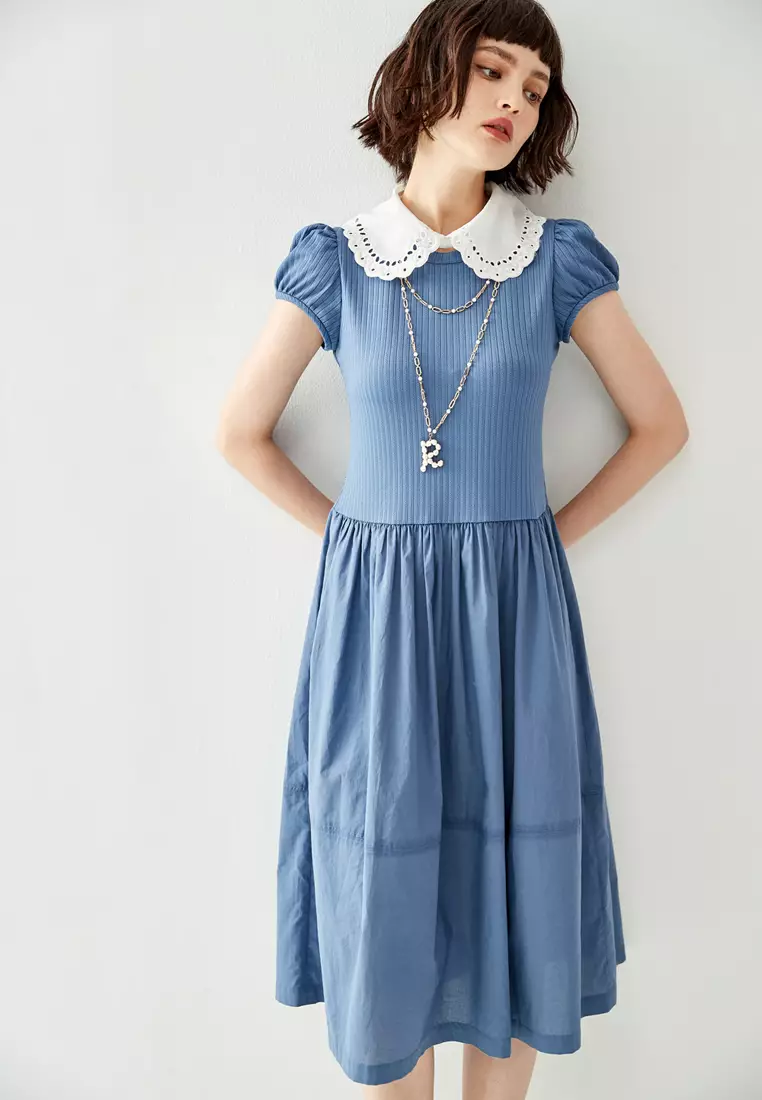 Peter pan store collar midi dress