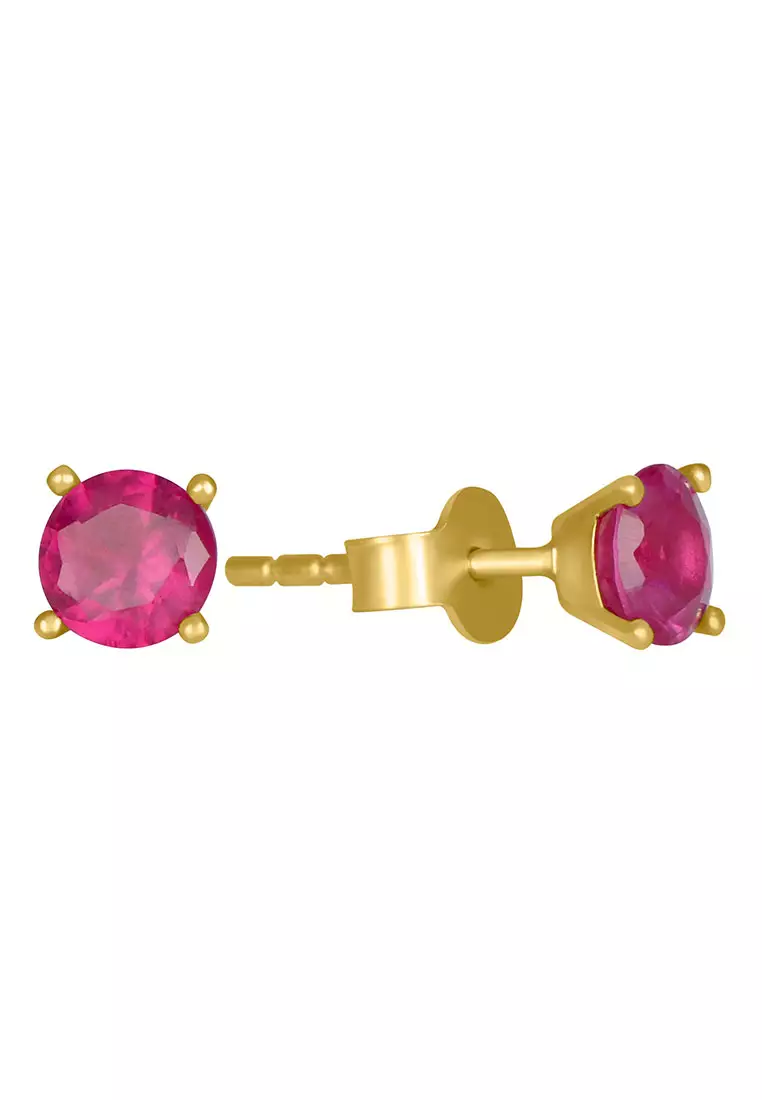 Gemstone Mini Studs 18k Gold