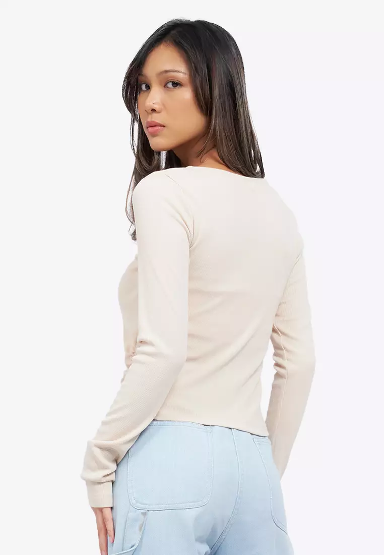 Long Sleeve Wrapped Top