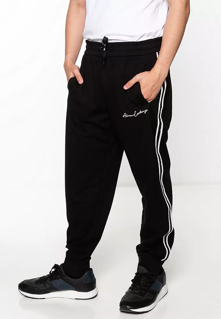 Jual Armani Exchange Logo-Embroidered Track Pants Original 2025 - Main Image