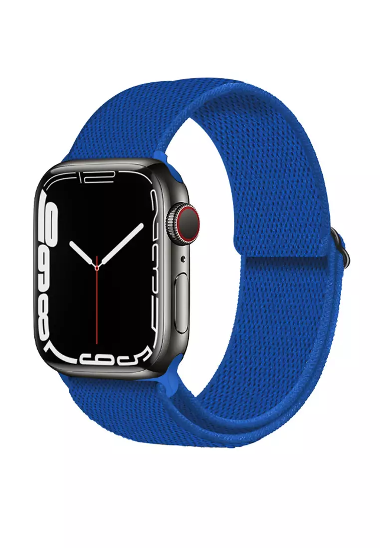 Buy Kings Collection Blue Nylon Braided Apple Watch Band 42MM