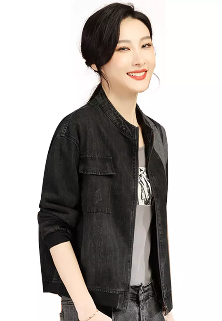Girls dark hotsell denim jacket