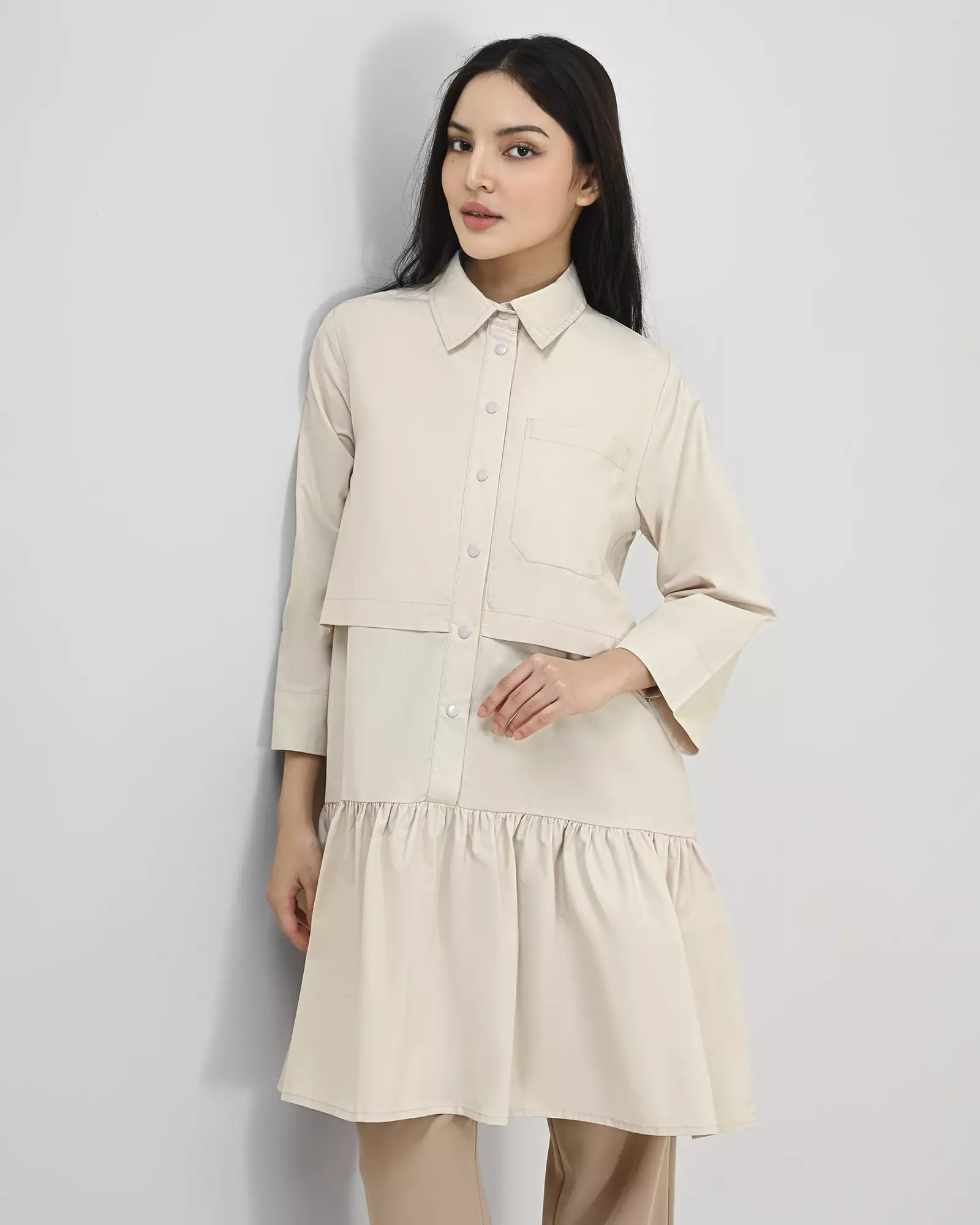 Geulis.id RISANI TUNIC - Beige