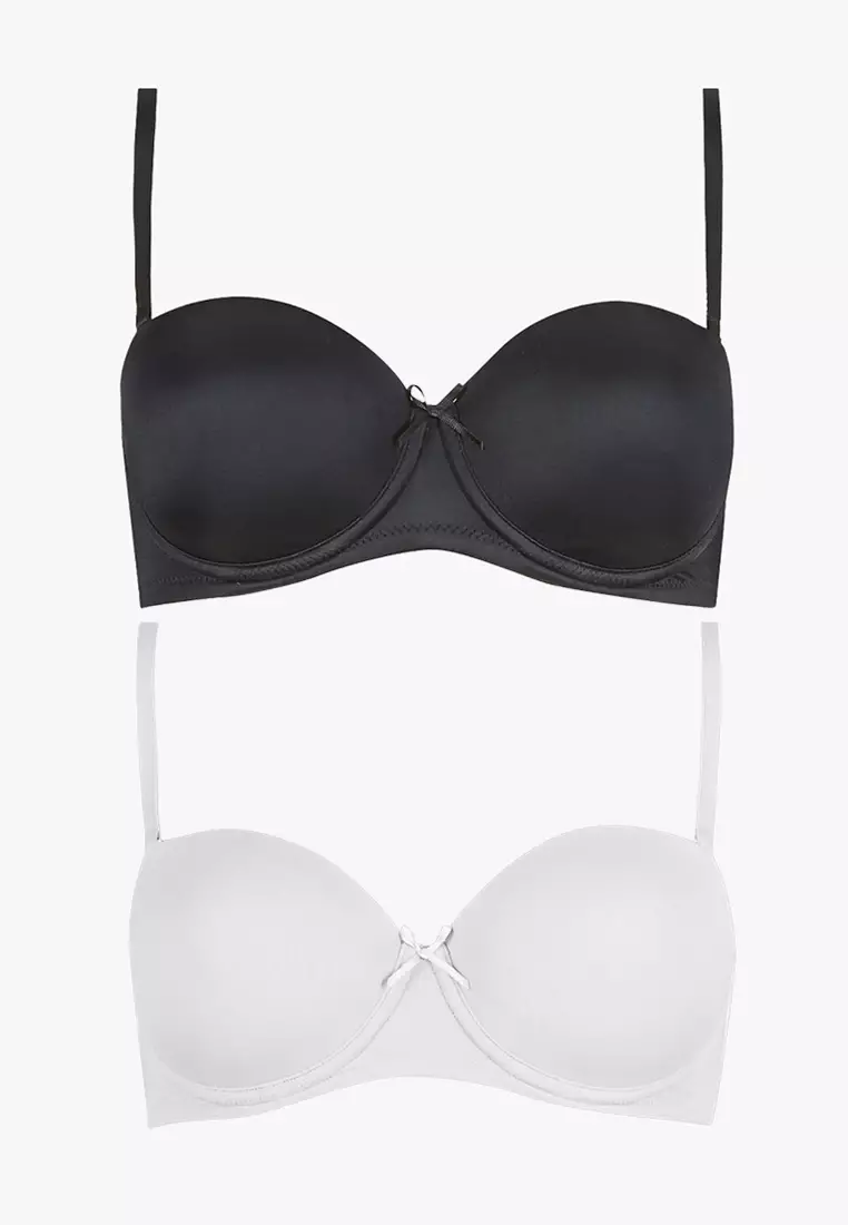 2 Pack Padded Multiway Bras A-Dd